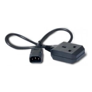 APC C14/BS1363 0.6m power cable Black C14 coupler